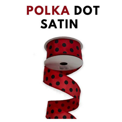 Satin Polka Dot Ribbon