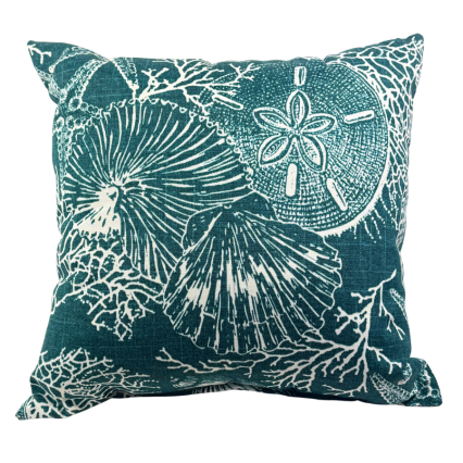 17" Saltwater Atlantic Outdoor Pillow