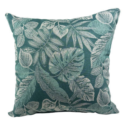 17" Tropical Teal Outdoor Pillow