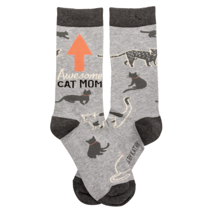 Awesome Cat Mom Socks