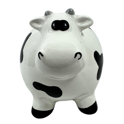 5.5" Porcelain Cow Bank
