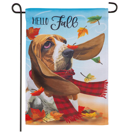 Falls A Breeze Suede Garden Flag