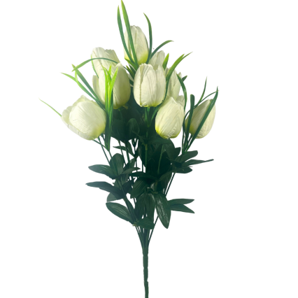 19" Tulip Bush - Cream