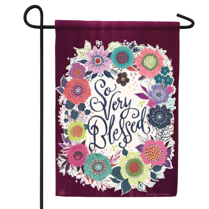 So Very Blessed Garden Flag