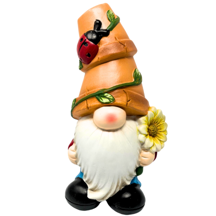 10" Ladybug Vine Gnome
