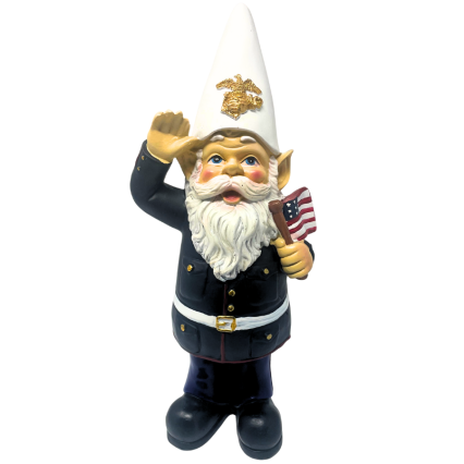 12" Resin Garden Gnome - Marine