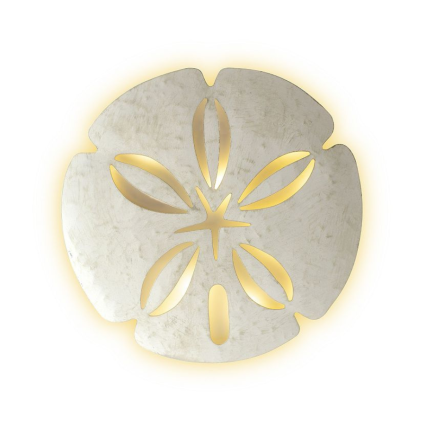 12" Seaside Sand Dollar LED Wall Light