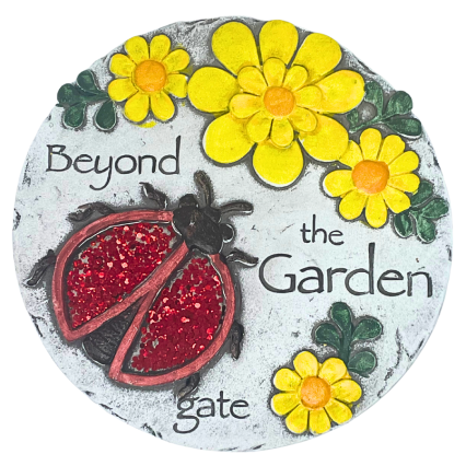 10" Cement Lady Bug Stepping Stone