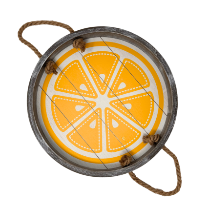 12" Wooden Lemon Tray