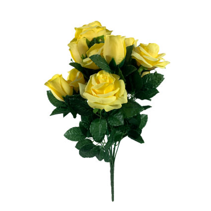 22" Yellow Rose Bush