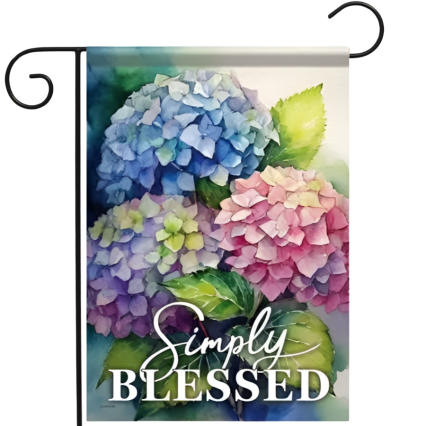 Simply Blessed Hydrangeas Garden Flag