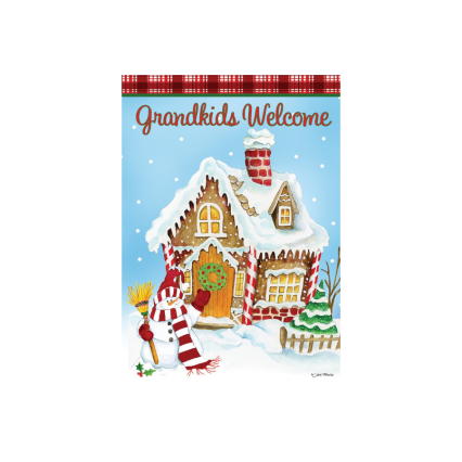 Grandkids Welcome Garden Flag