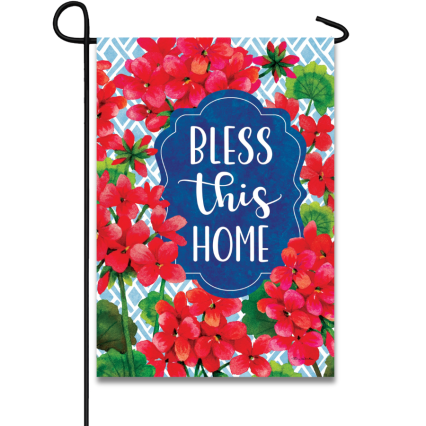Blessed Geranium Garden Flag
