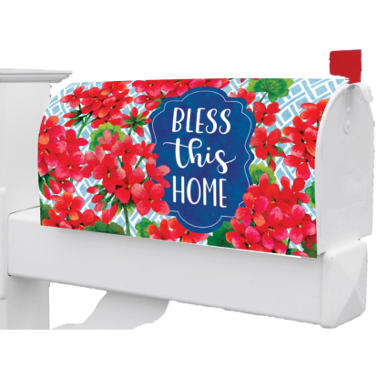 Blessed Geranium Mailbox Cover