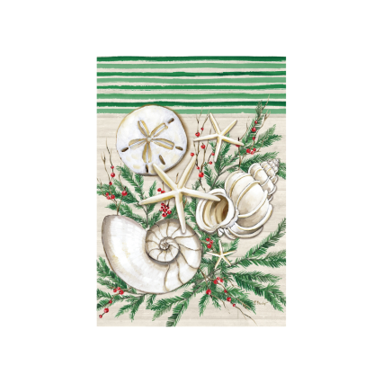 Christmas Shells House Flag
