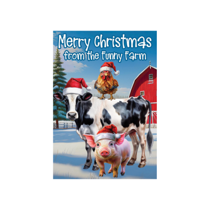 Funny Farm Garden Flag