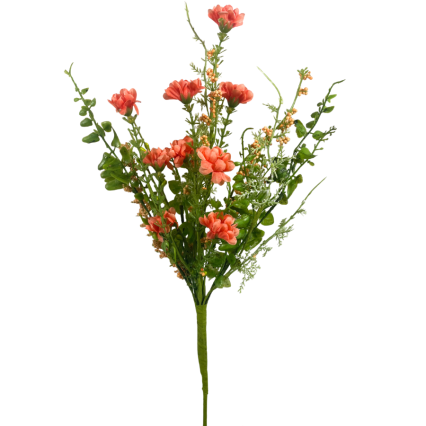18" Wild Flower Filler Pick - Coral