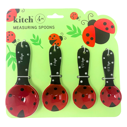 4 pc Measuring Spoons - Ladybug