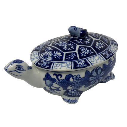 Chinoiserie Porcelain Turtle & Frog