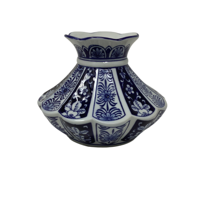 Blue and White Chinoiserie Vase