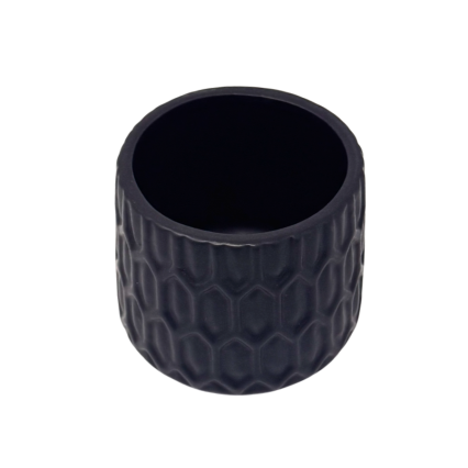 3" Ceramic Vase - Black