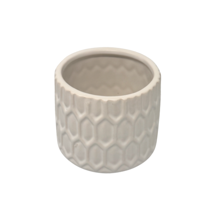 3" Ceramic Vase - White