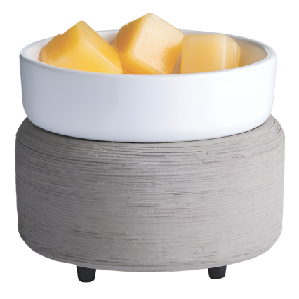 2-in-1 Fragrance Warmer - Gray Texture