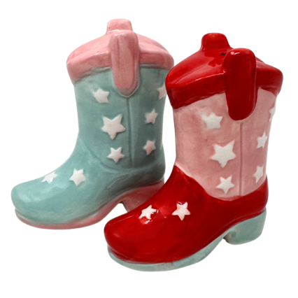 Cowgirl Boot Salt & Pepper Shakers