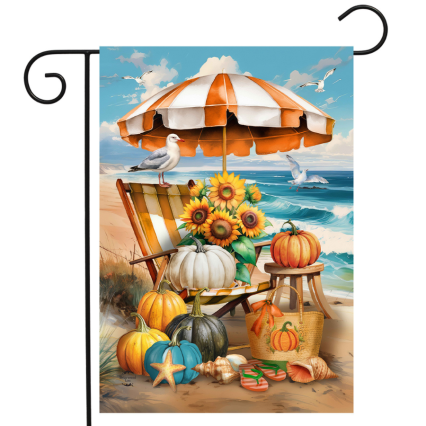 Harvest Beachfront Garden Flag