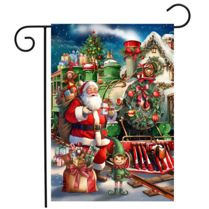 Holiday Express Garden Flag