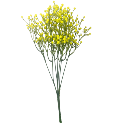 17" Baby's Breath Gypsophila Filler - Yellow