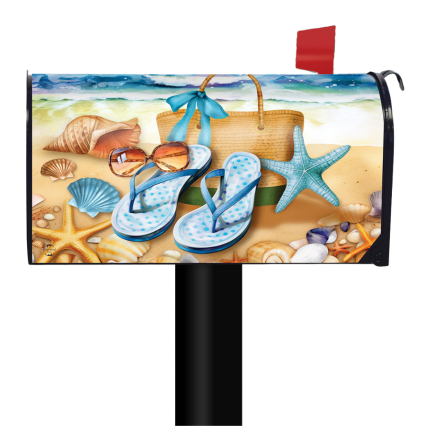 Welcome To the Beach Oversized Mailbox Cover