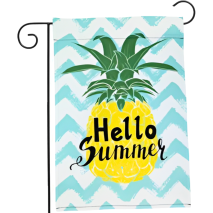 Hello Summer Pineapple Garden Flag