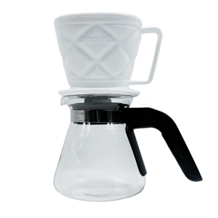 Prepara Ceramic and Glass Premium Pour-Over Set 10 Cups