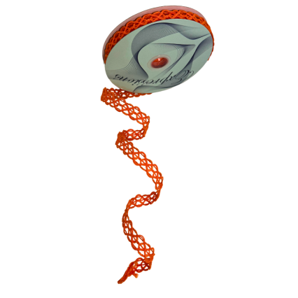 5/8" x10yd Braided Ribbon- Orange