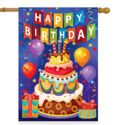 Birthday Celebration House Flag