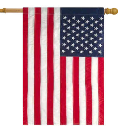 American Embroidered House Flag