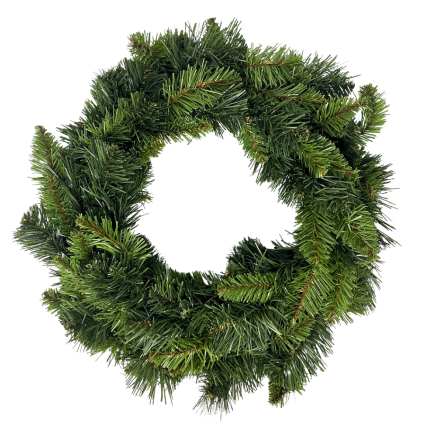16" Deco Elevated Wreath w/ Double Ring