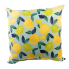 17" Lemon Burst on Blue Outdoor Pillow