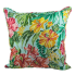 20"Hibiscus Island Sky Blue Outdoor Pillow