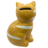 7" Porcelain Cat Bank - Orange & White