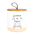 5" Ceramic Cat Treat Jar w/ Bamboo Lid