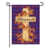 Blessed Cross Burlap Garden Flag