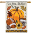 Tis' The Season Fall Applique House Flag