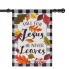 Fall for Jesus Applique House Flag