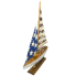 15" Patriotic Wood Sailboat