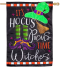 Hocus Pocus Witch Applique House Flag