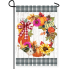 Wreath Of Gourds Applique Garden Flag