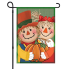 Couple of Scarecrows Applique Garden Flag