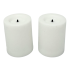 2 LED Wax Covered Votives (Batteries Included)